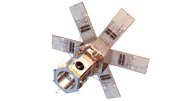 Artist's impression of WorldView-4 satellite.