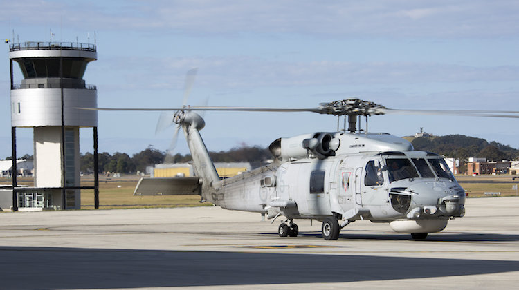 The Royal Australian Navy’s last deployed S-70B-2 Seahawk helicopter returns home to HMAS Albatross from operational deployment in the Middle East.